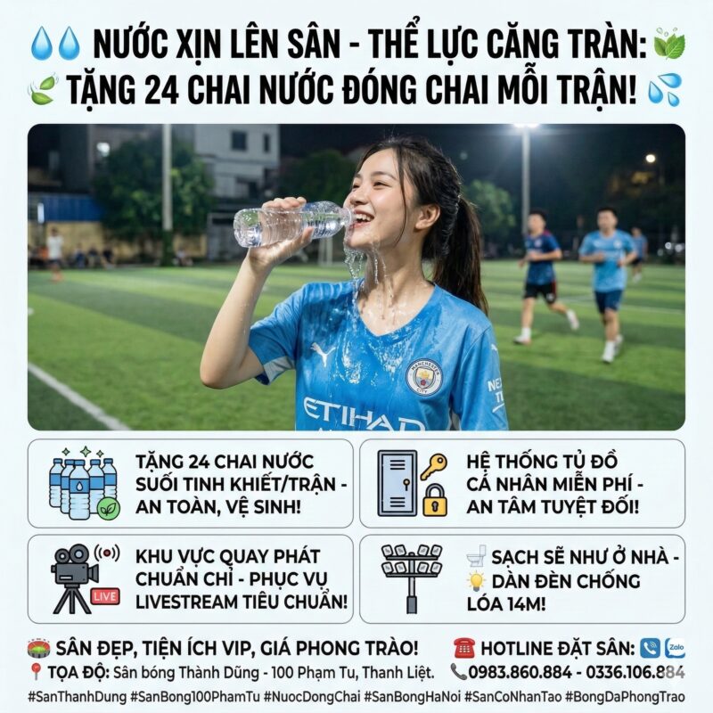 Giá thuê sân bóng tại Thành Dũng – xứng đáng với những gì nhận được